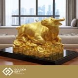 Tượng Trâu vàng Tài Lộc