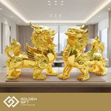 Tỳ hưu Mạ vàng 24K - Tượng tỳ hưu vàng cao cấp