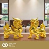 Tỳ hưu Mạ vàng 24K - Tượng tỳ hưu vàng cao cấp