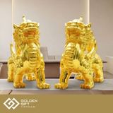 Tỳ hưu Mạ vàng 24K - Tượng tỳ hưu vàng cao cấp