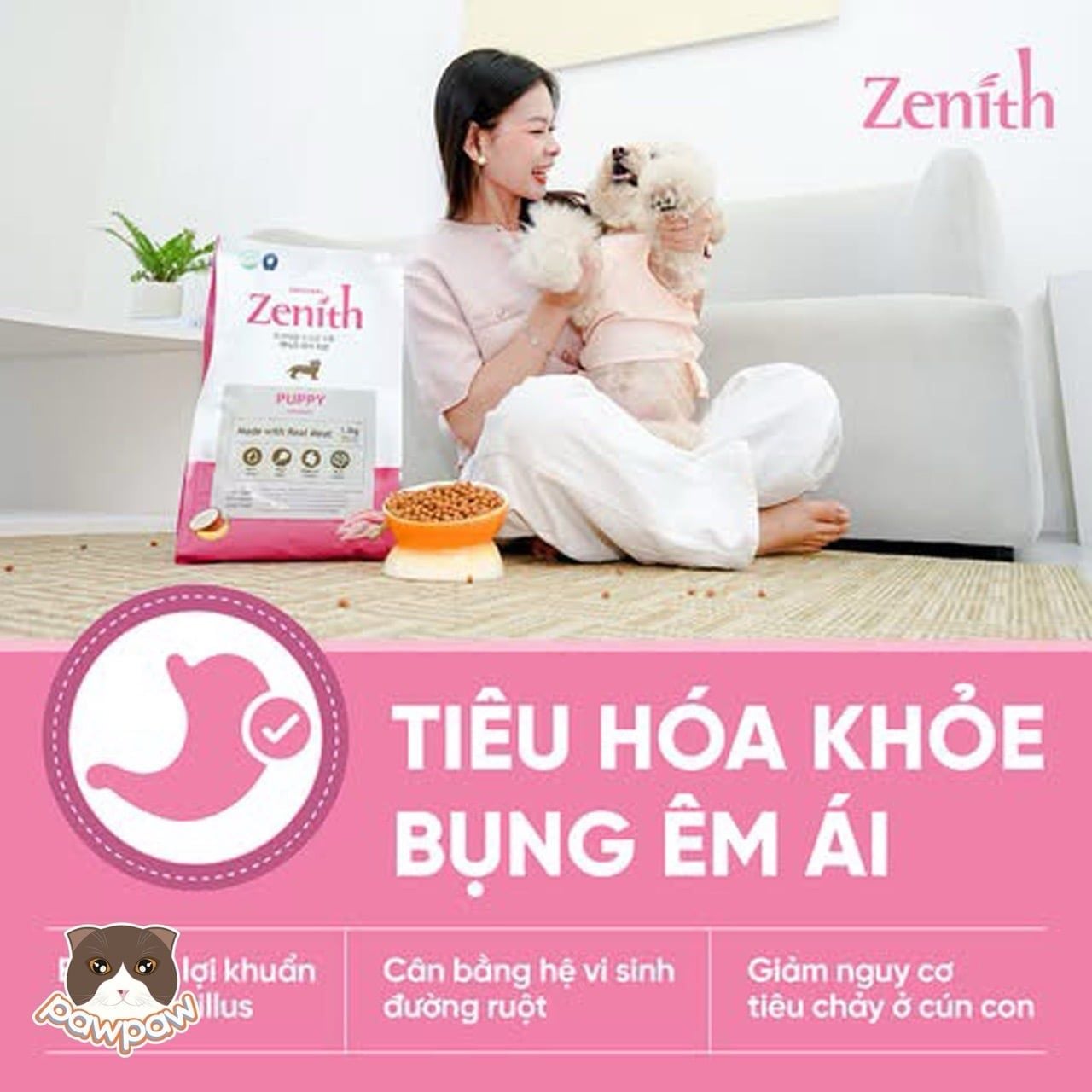  Thức ăn hạt mềm cho chó con Zenith Puppy 