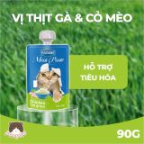  Thức ăn hỗn hợp hoàn chỉnh súp thưởng nắp vặn cho mèo FAENBEI 90g 