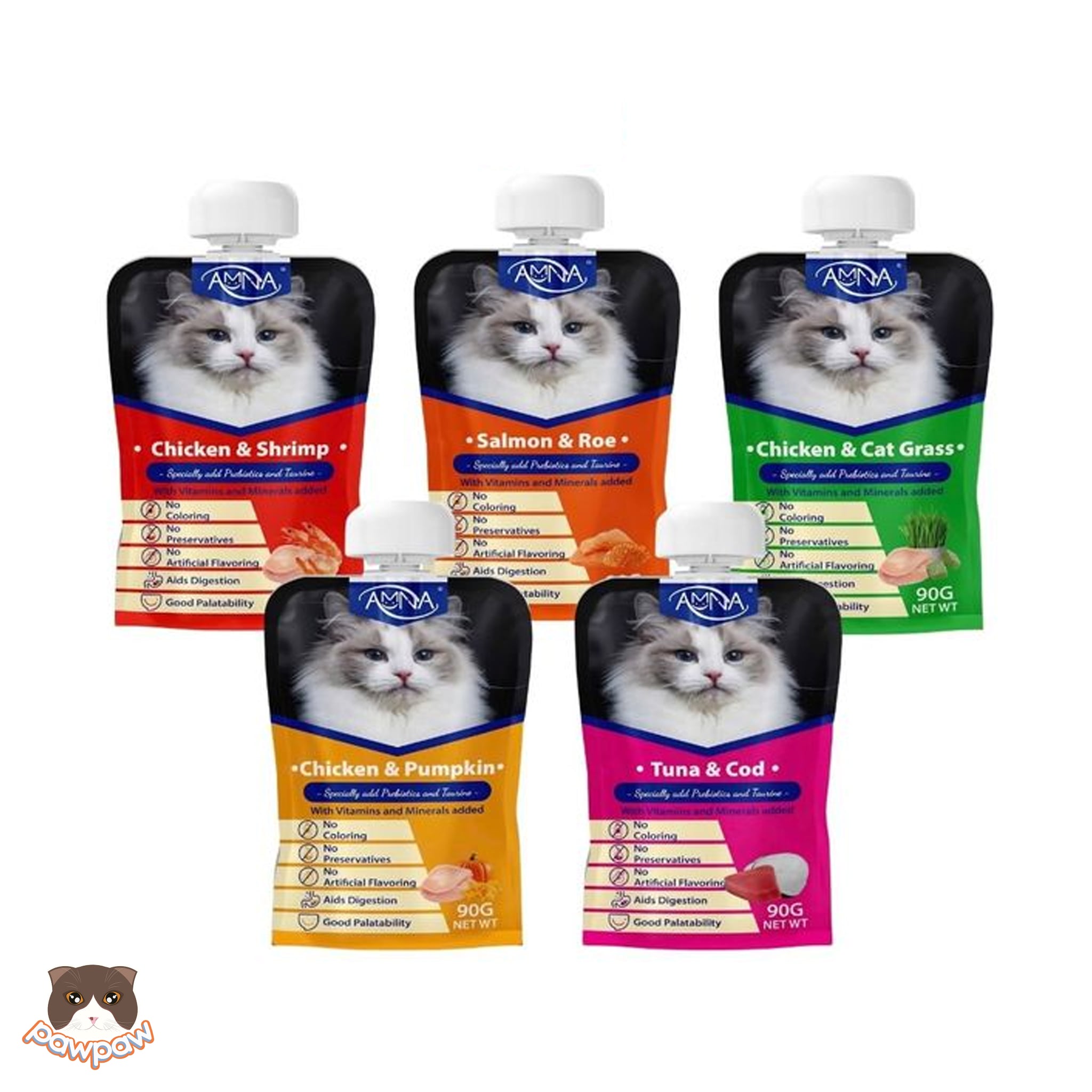  Súp thưởng vắp vặn AMNA 90g cho mèo 