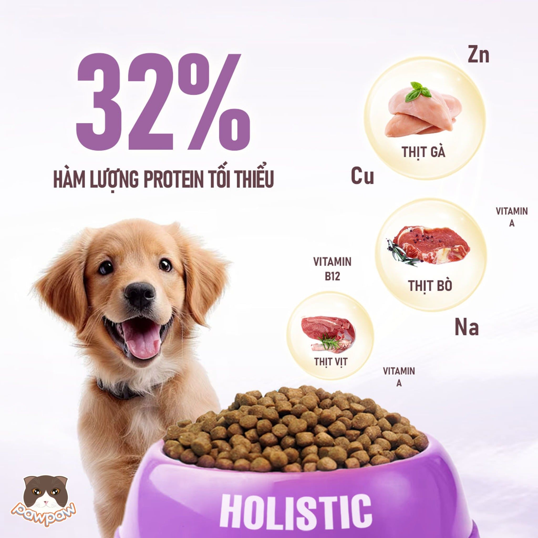  Thức ăn dinh dưỡng cho chó ANF Holistic 500g 