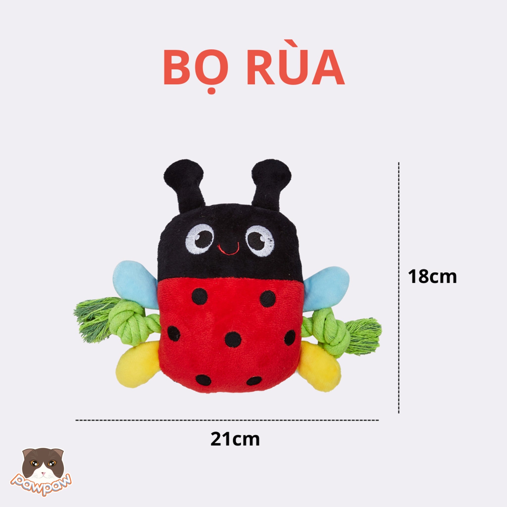  Đồ chơi cho chó hình bọ rùa Fofos 