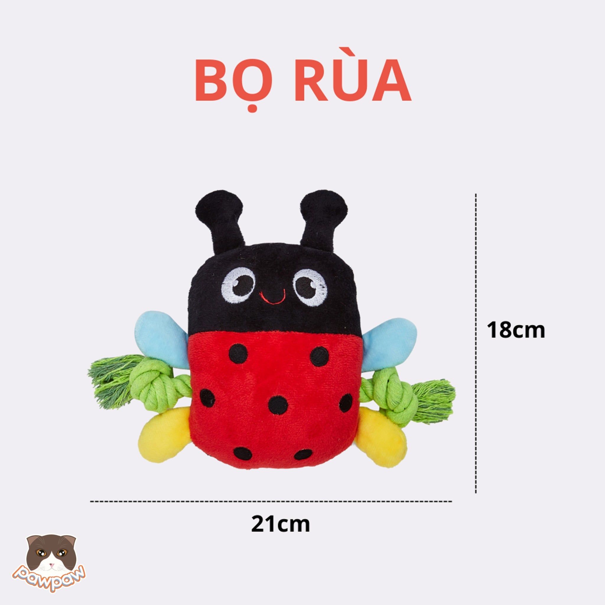  Đồ chơi cho chó hình bọ rùa Fofos 