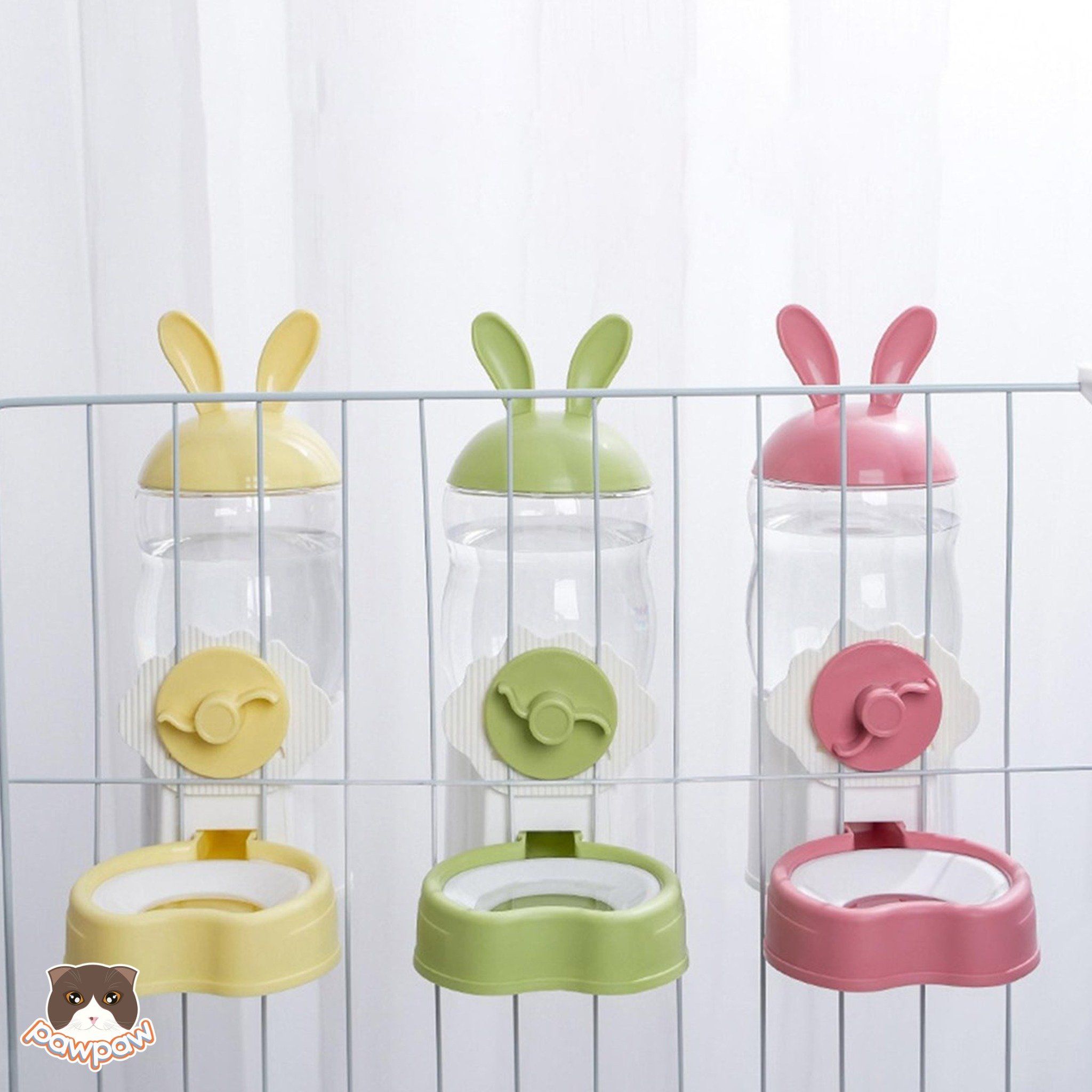  Bình nước gắn chuồng tai thỏ 