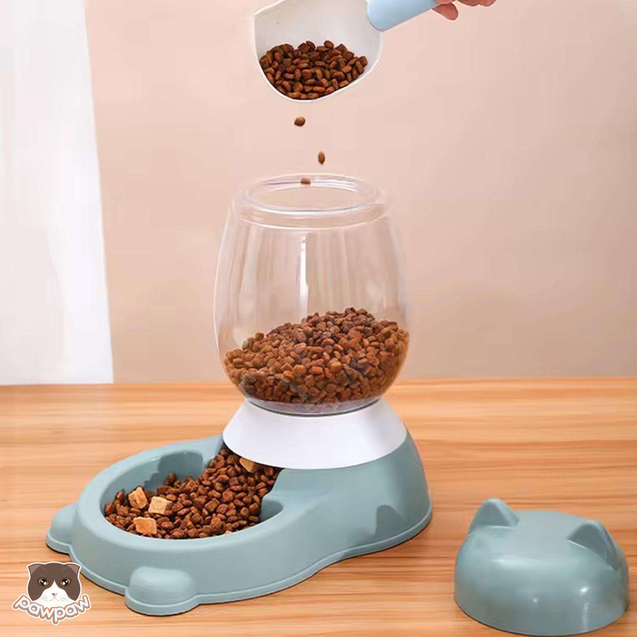  Bát ăn / bát uống tự động hình tai mèo 