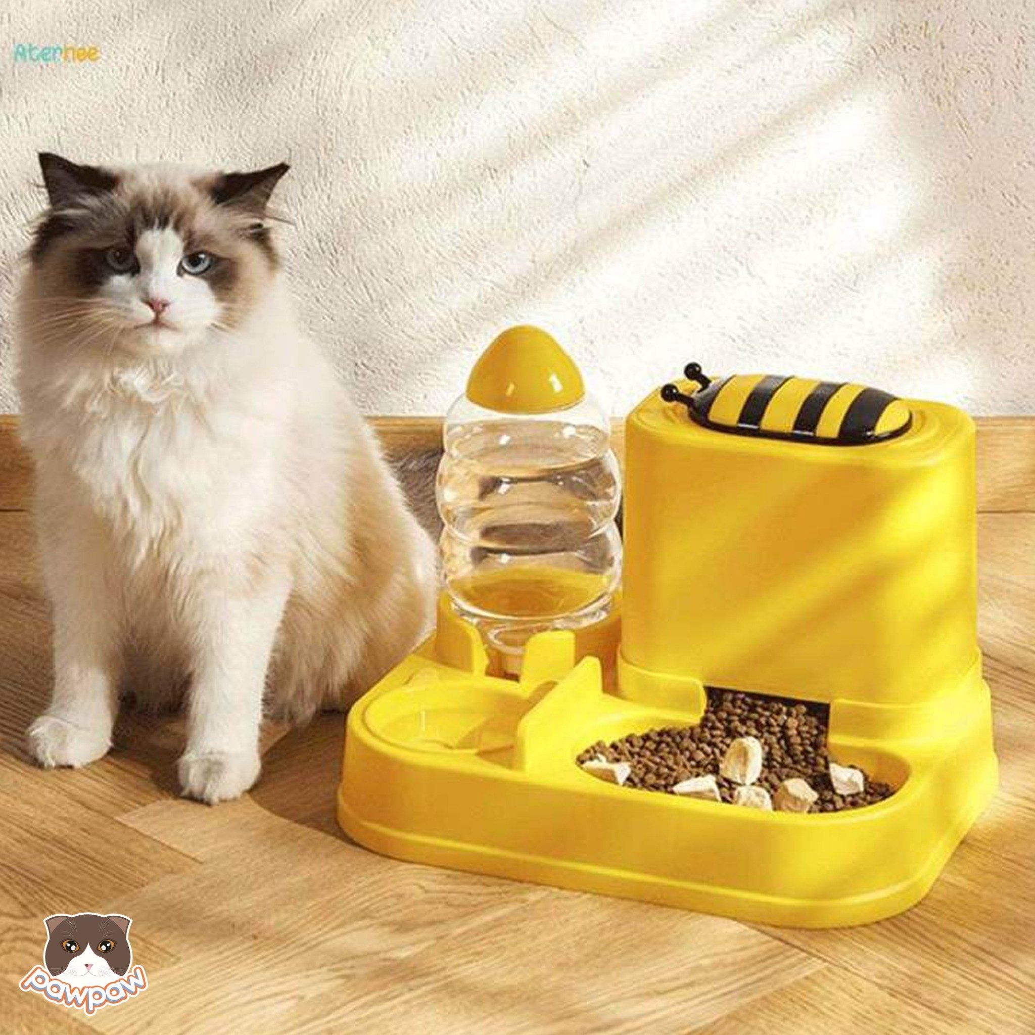  Bát ăn uống tự động con ong cho chó mèo 