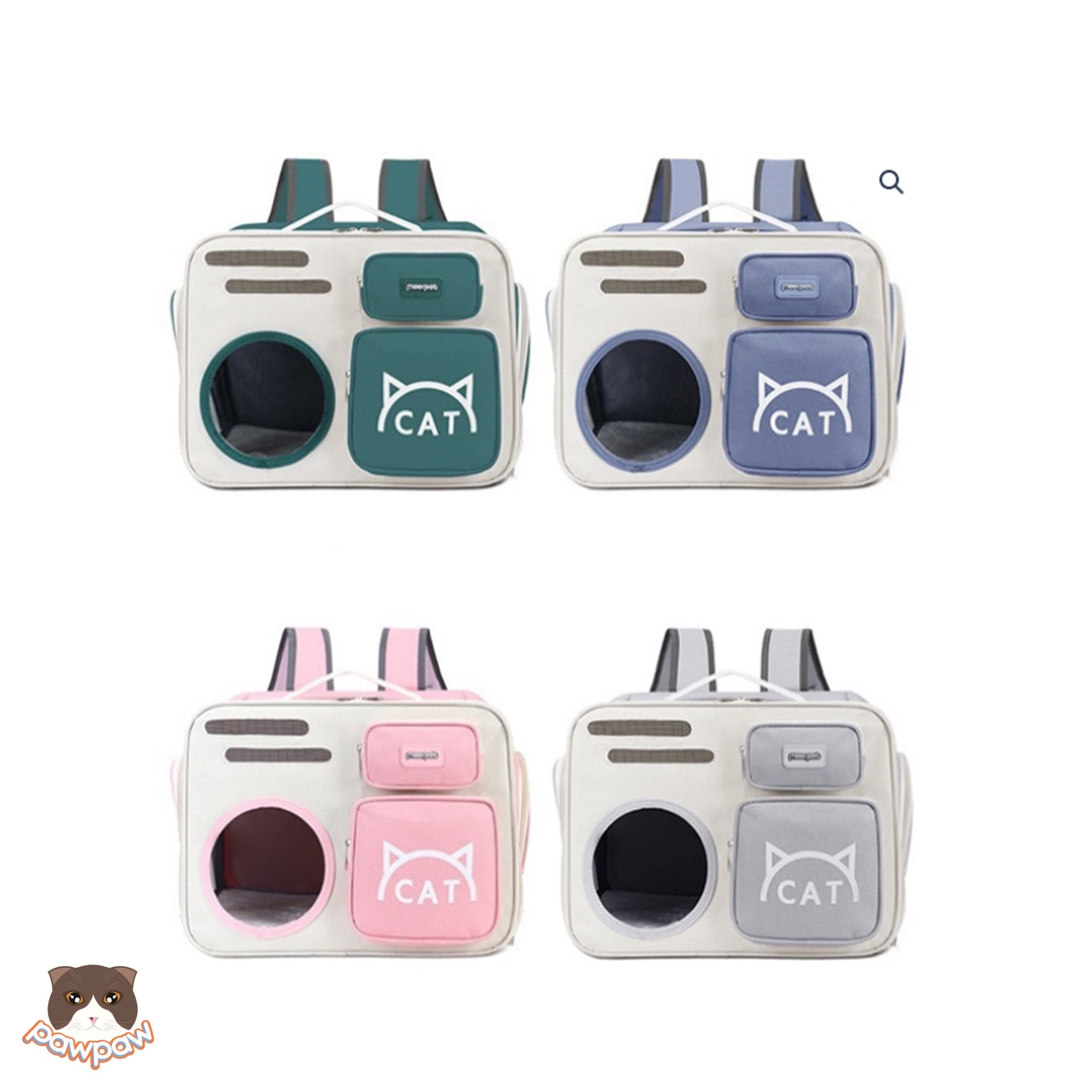  Balo chữ nhật 2 túi trước Moorpet cho chó mèo 