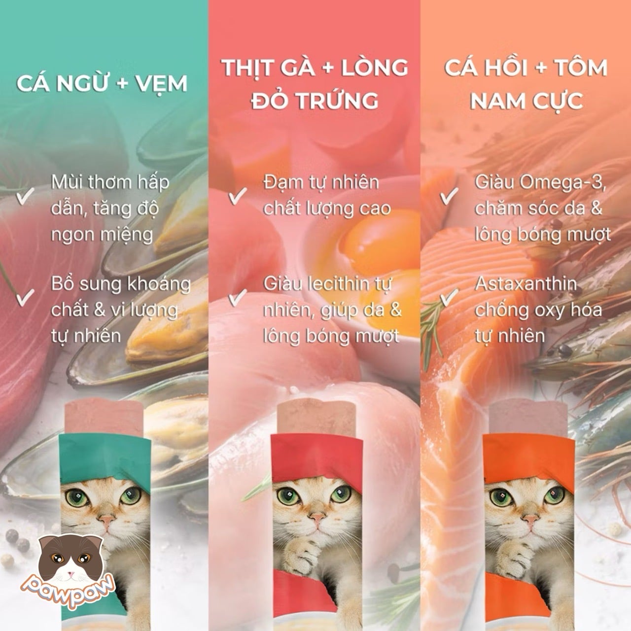  Thức ăn hỗn hợp hoàn chỉnh súp thưởng cho mèo từ 3 tháng tuổi trở lên FAENBEI 15g 