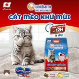  Cát đất sét UniCharm 8L cho mèo 