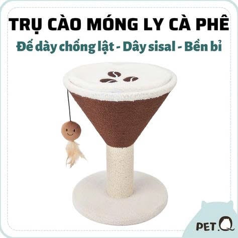  Trụ cào móng cho mèo hình ly cà phê FOFOS 