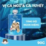 Thức ăn hỗn hợp hoàn chỉnh súp thưởng nắp vặn cho mèo FAENBEI 90g 