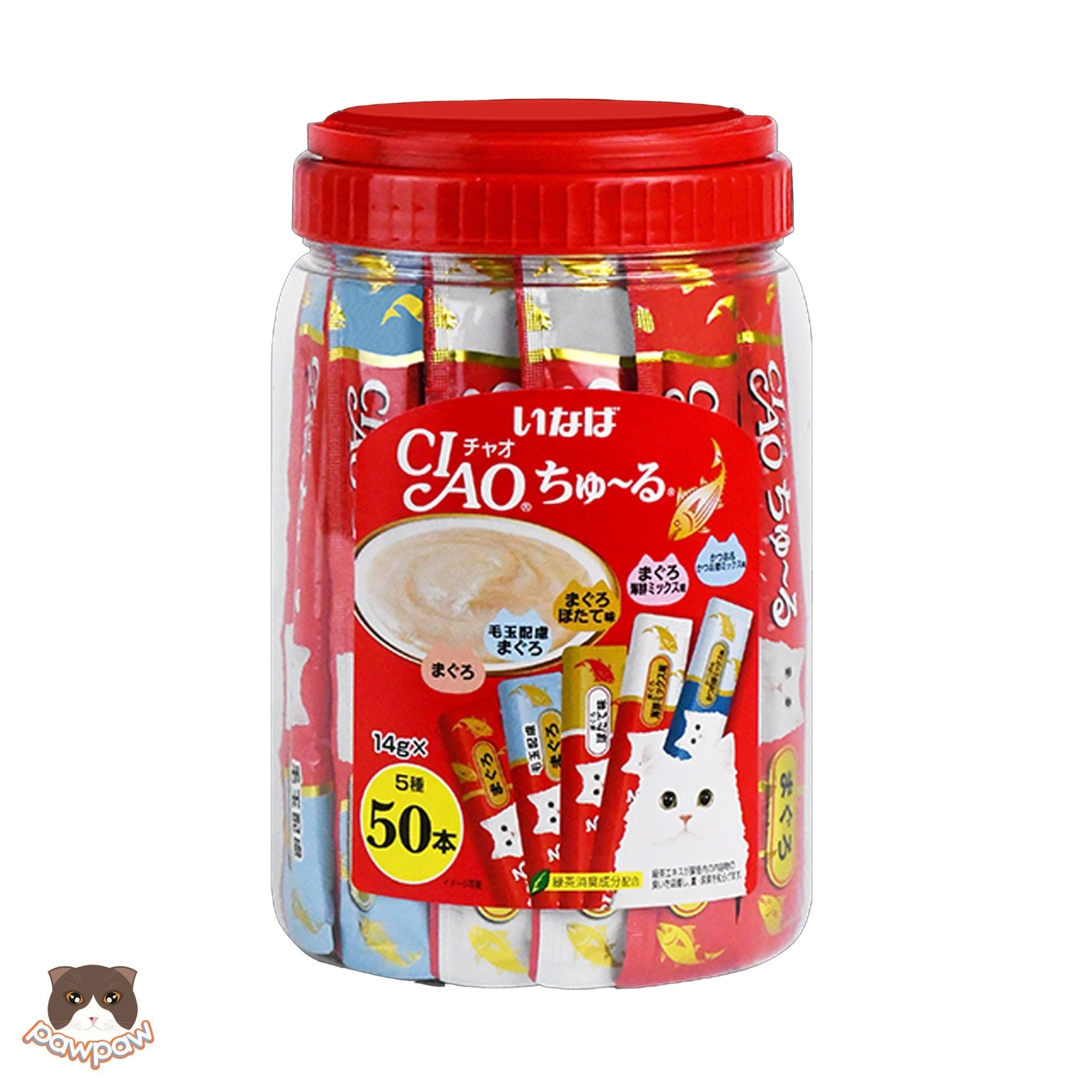  Súp thưởng Ciao Churu hộp 50 thanh cho mèo 