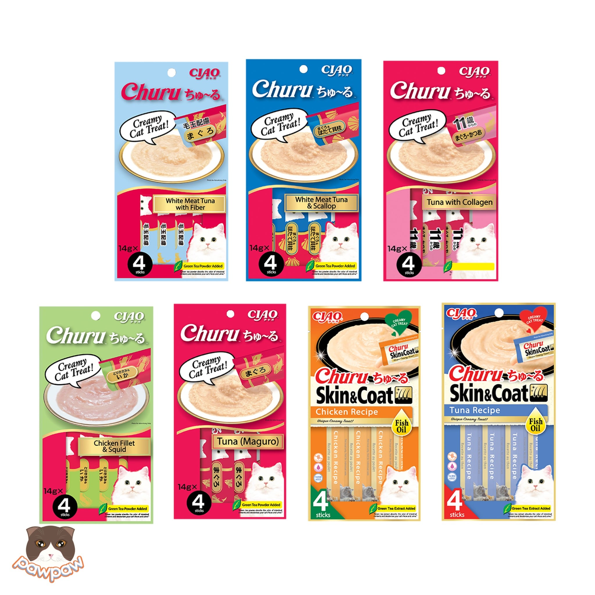  Súp thưởng Ciao Churu 4 thanh ( Thái ) cho mèo 