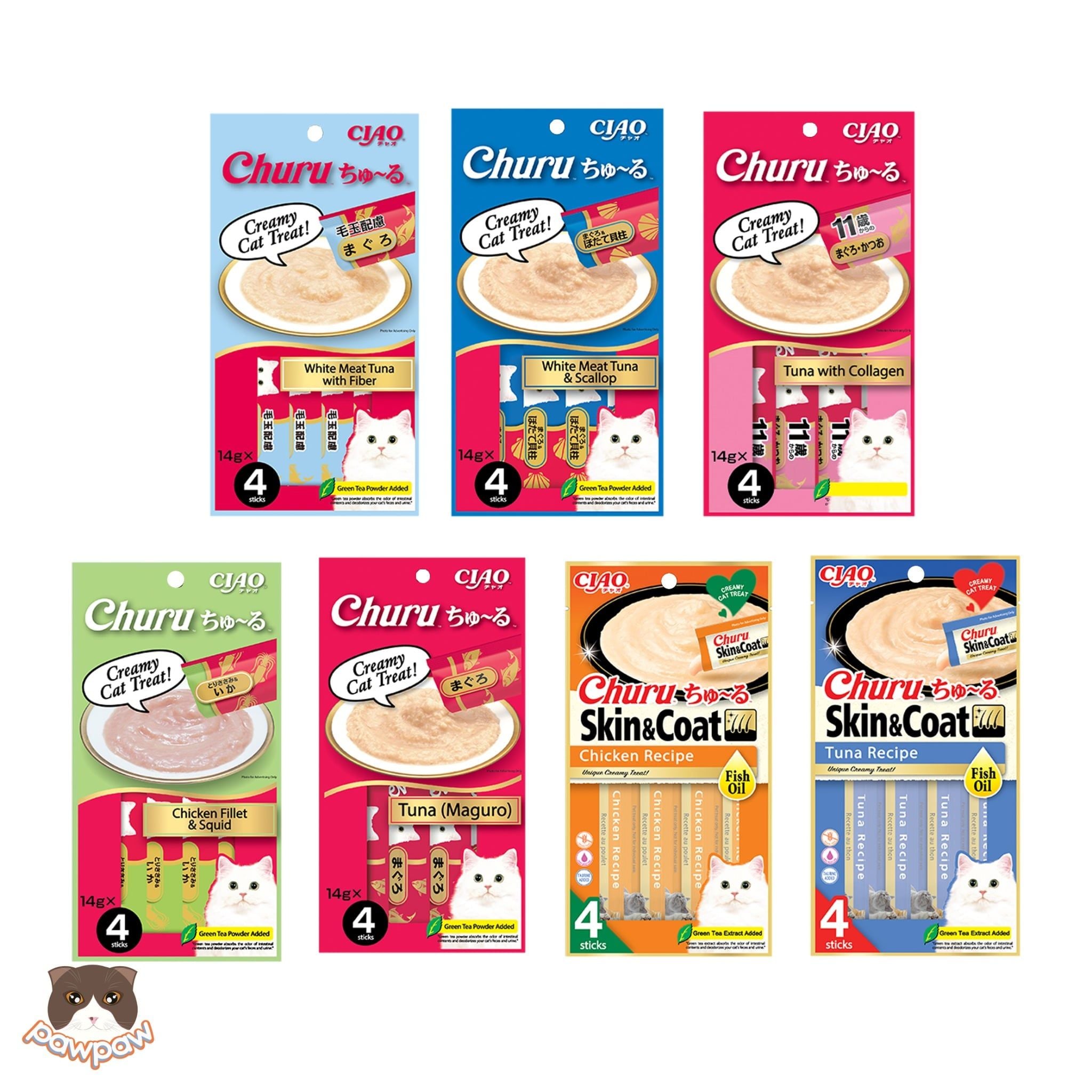  Súp thưởng Ciao Churu 4 thanh ( Thái ) cho mèo 