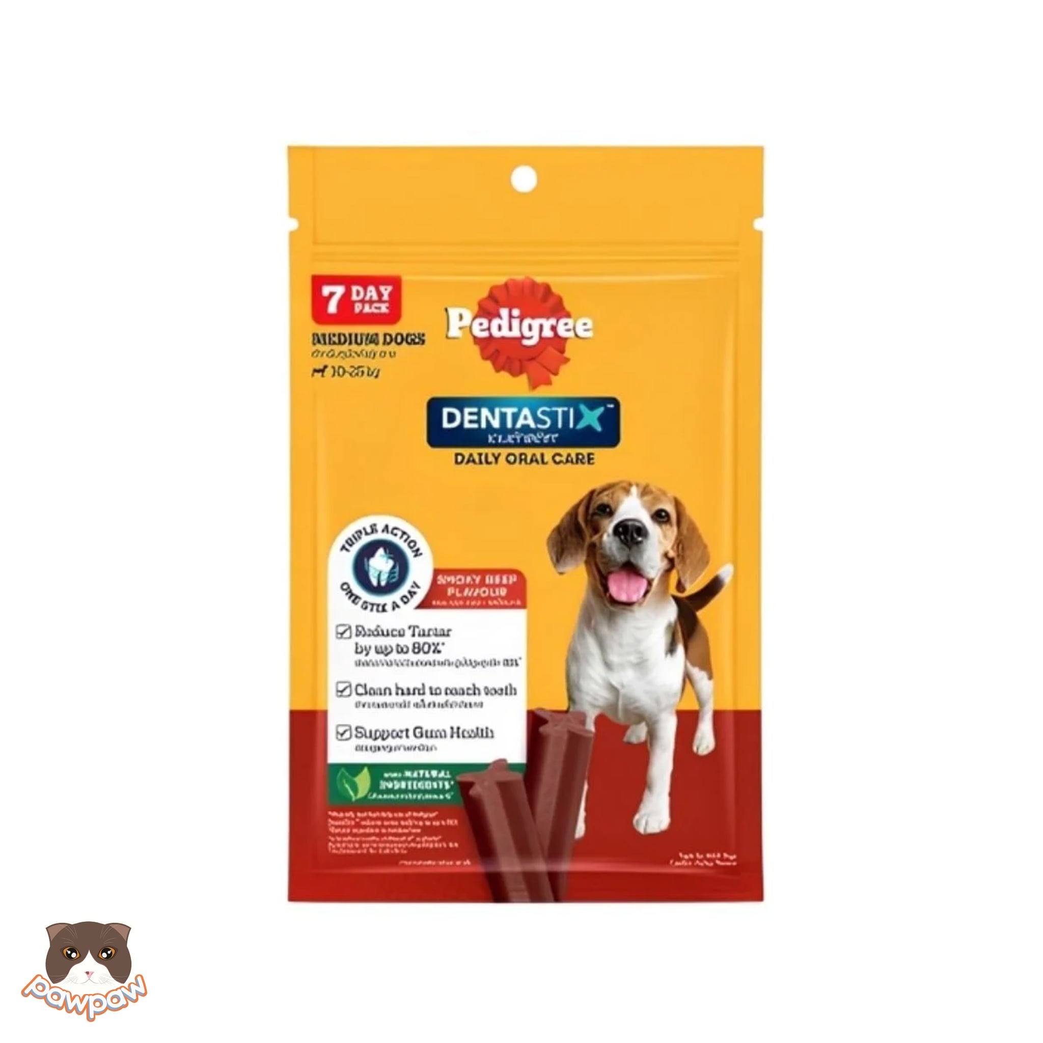  Bánh xương Pedigree chó lớn vị bò 172g (7 thanh) 
