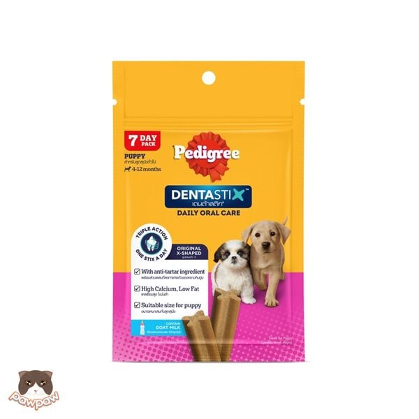  Bánh xương Pedigree Dentastix chó con 56g (7 thanh) 