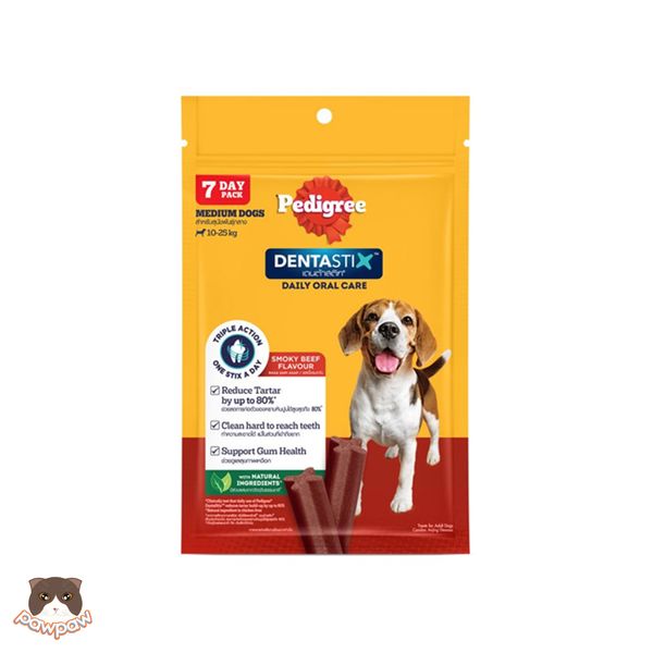  Bánh xương Pedigree Dentastix chó lớn vị bò 172g (7 thanh) 