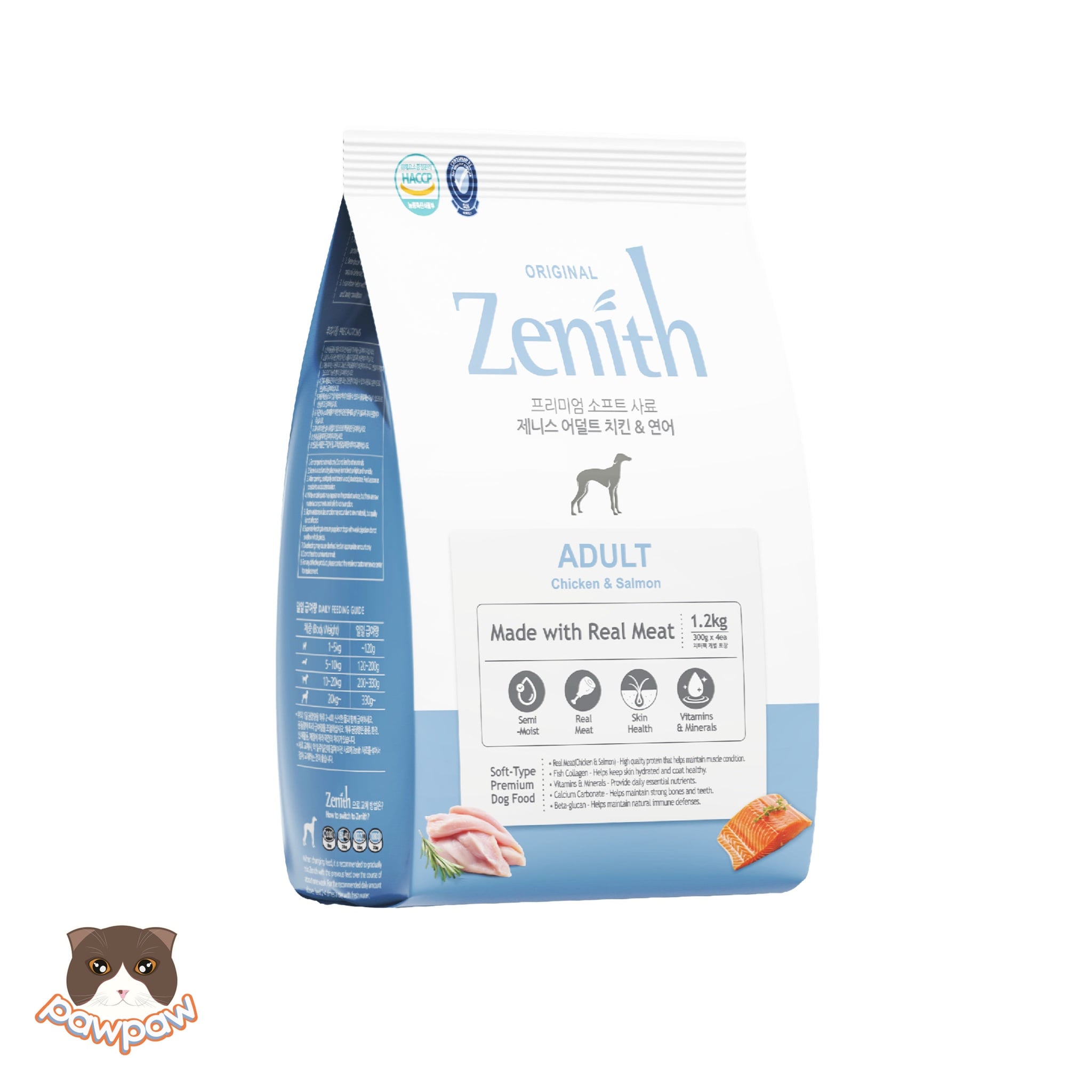  Hạt mềm Zenith cho chó trưởng thành - thịt gà & cá hồi 