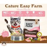 Thức ăn hạt cho mèo vị gà mix topping Cature Easy Farm Raw Coated Kibble Chicken 1.5kg 