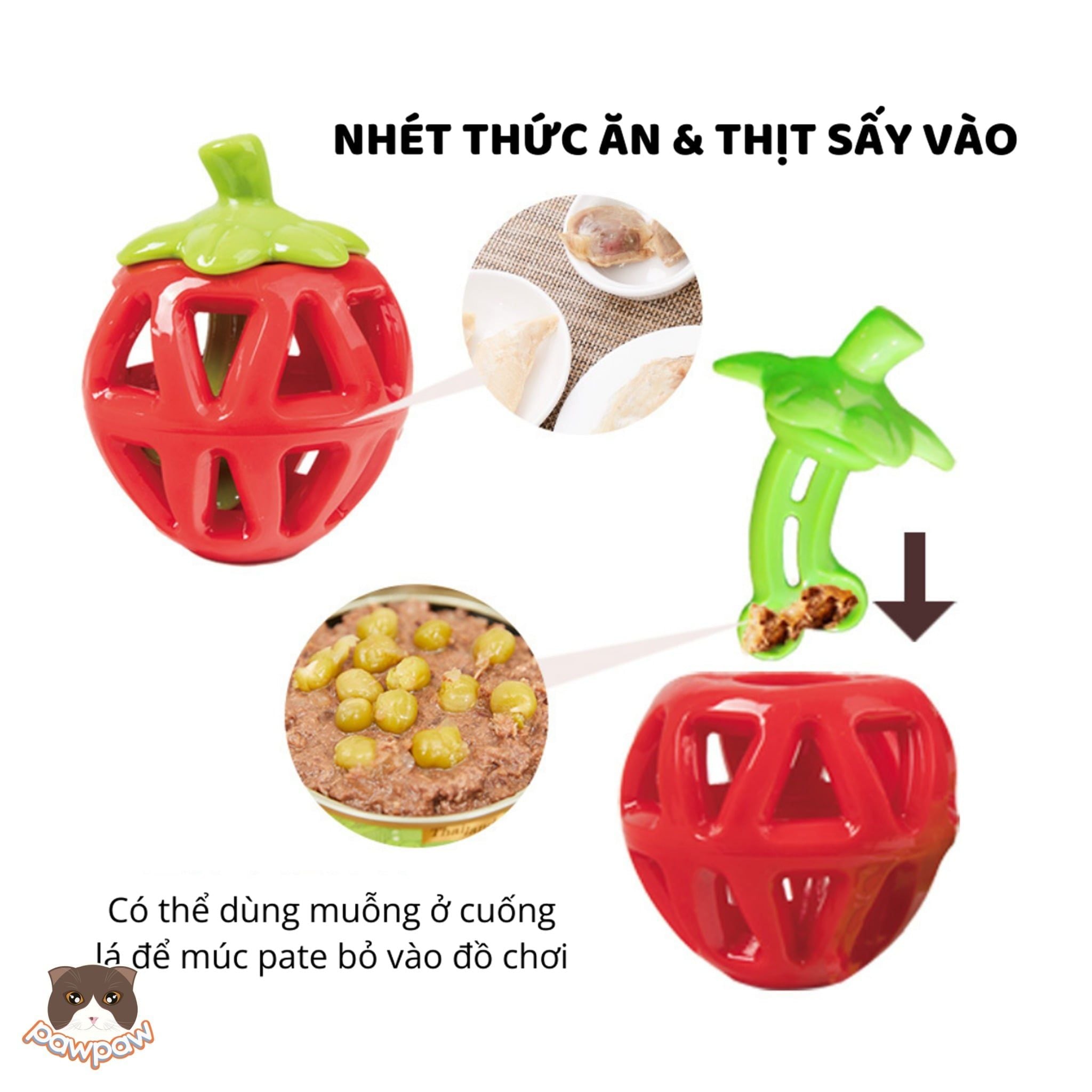  Đồ chơi rớt đồ ăn Fofos hình quả táo 