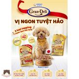  Thức ăn hạt cho chó trưởng thành Gran-Deli vị phô mai, bò, rau củ topping cá khô 