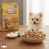  Thức ăn hạt cho chó trưởng thành Gran-Deli vị phô mai, bò, rau củ topping cá khô 