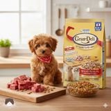  Thức ăn hạt cho chó trưởng thành Gran-Deli vị bò, rau củ topping cá khô 