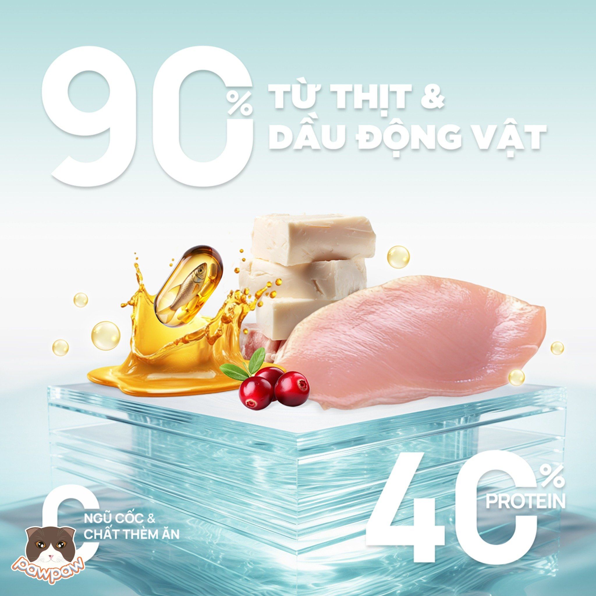  Hạt PetQ C90 1kg cho mèo mội độ tuổi 