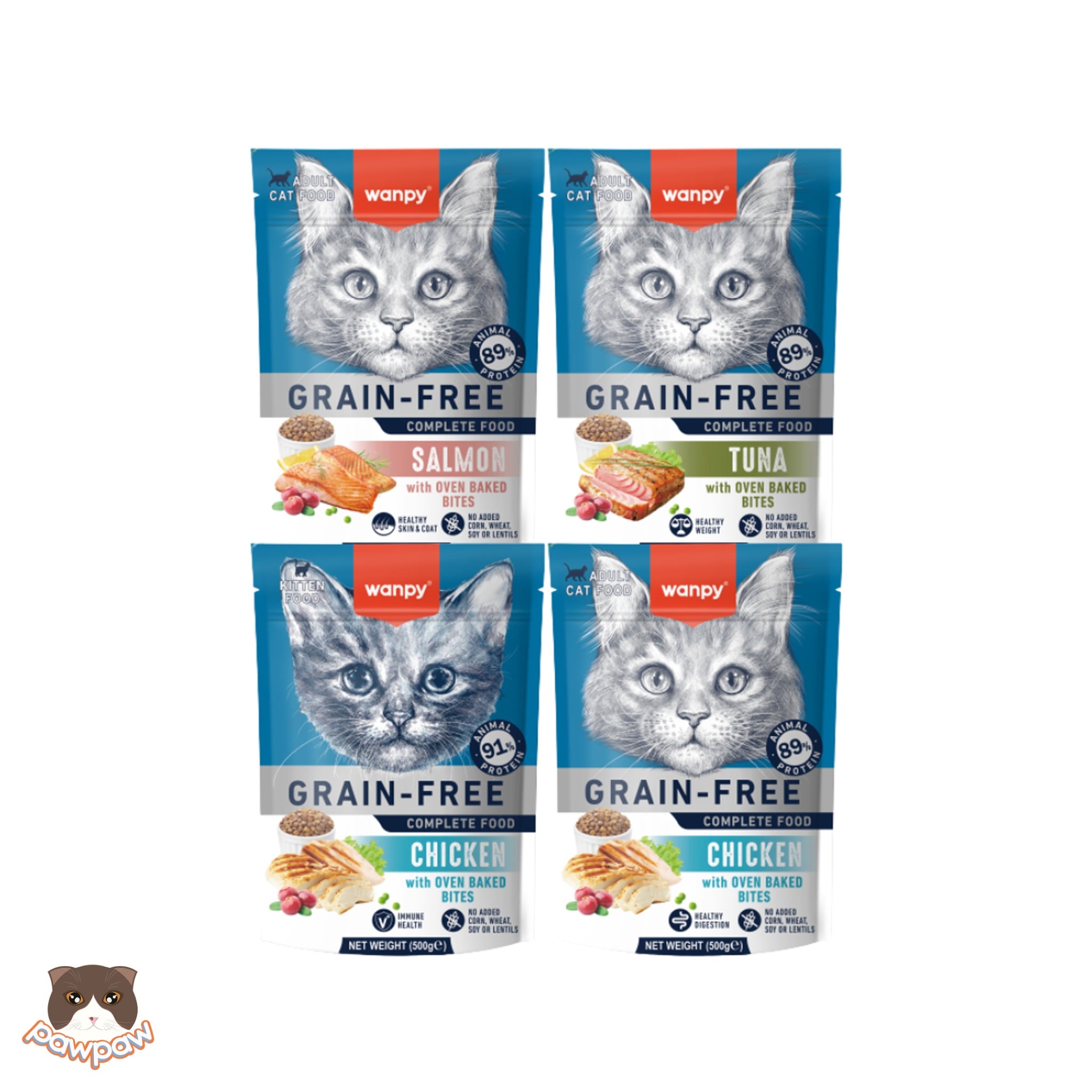  Hạt Wanpy grain free cho mèo 