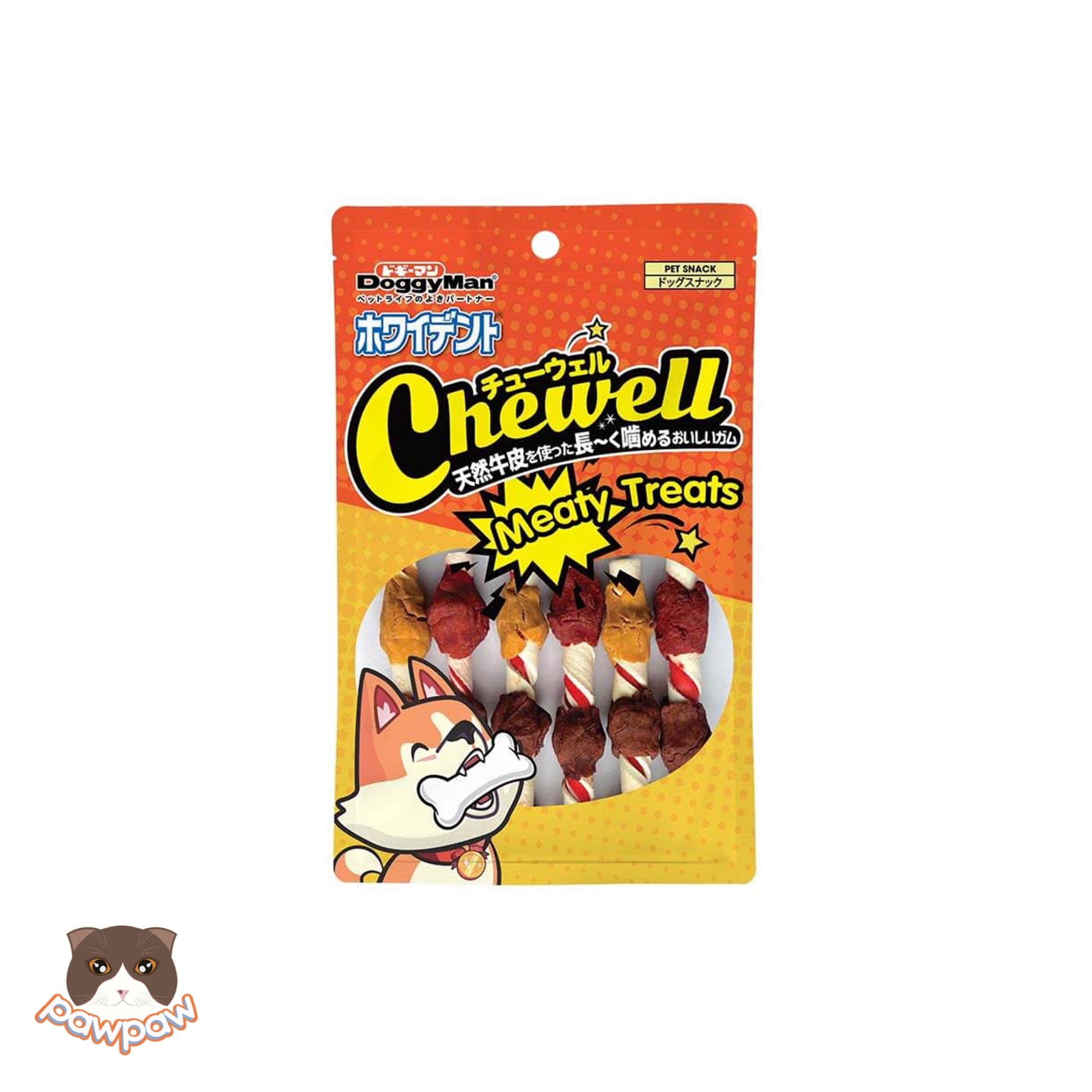  Que da bò cuốn thịt gà , vịt, gan 6 cây DoggyMan cho chó 