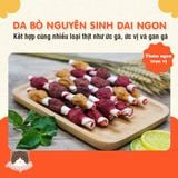  Que da bò cuốn thịt gà , vịt, gan 6 cây DoggyMan cho chó 