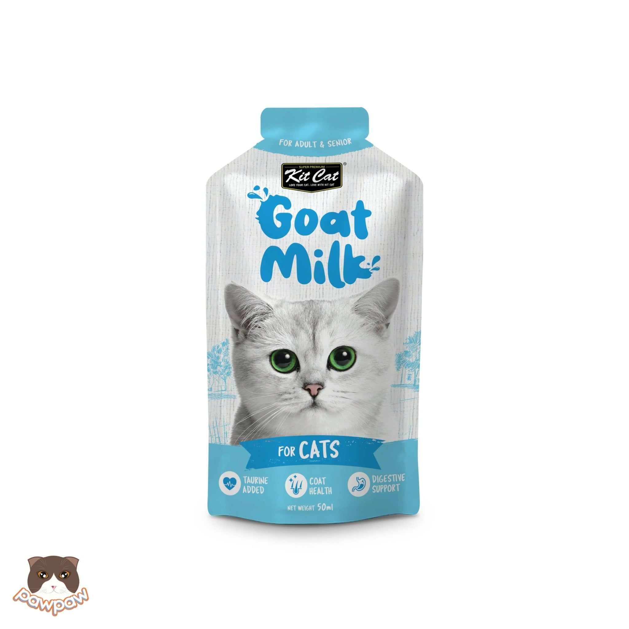  Thức ăn cho mèo vị sữa dê Kitcat không Lactose (6x50g) 