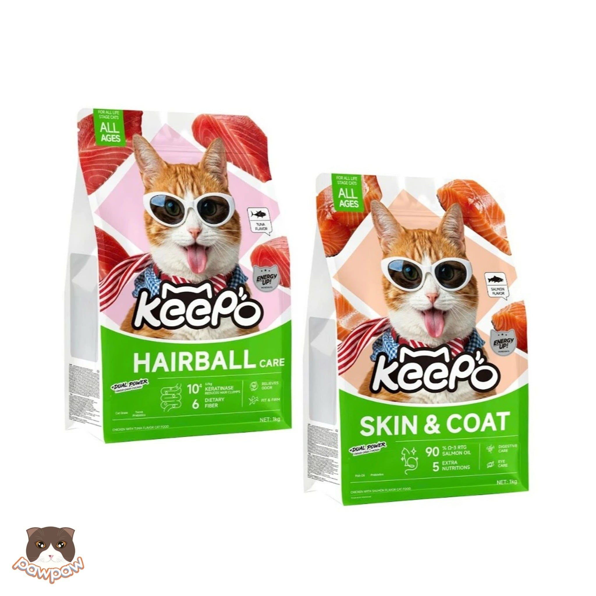  Hạt topping KEEPO 1kg cho mèo 