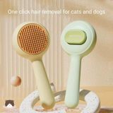  Lược chải lông đầu tròn có nút bấm cho chó mèo 