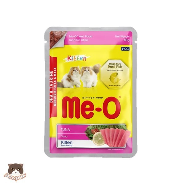  Thức ăn pate mèo con Me-O Wet Food Tuna for Kitten 80g 