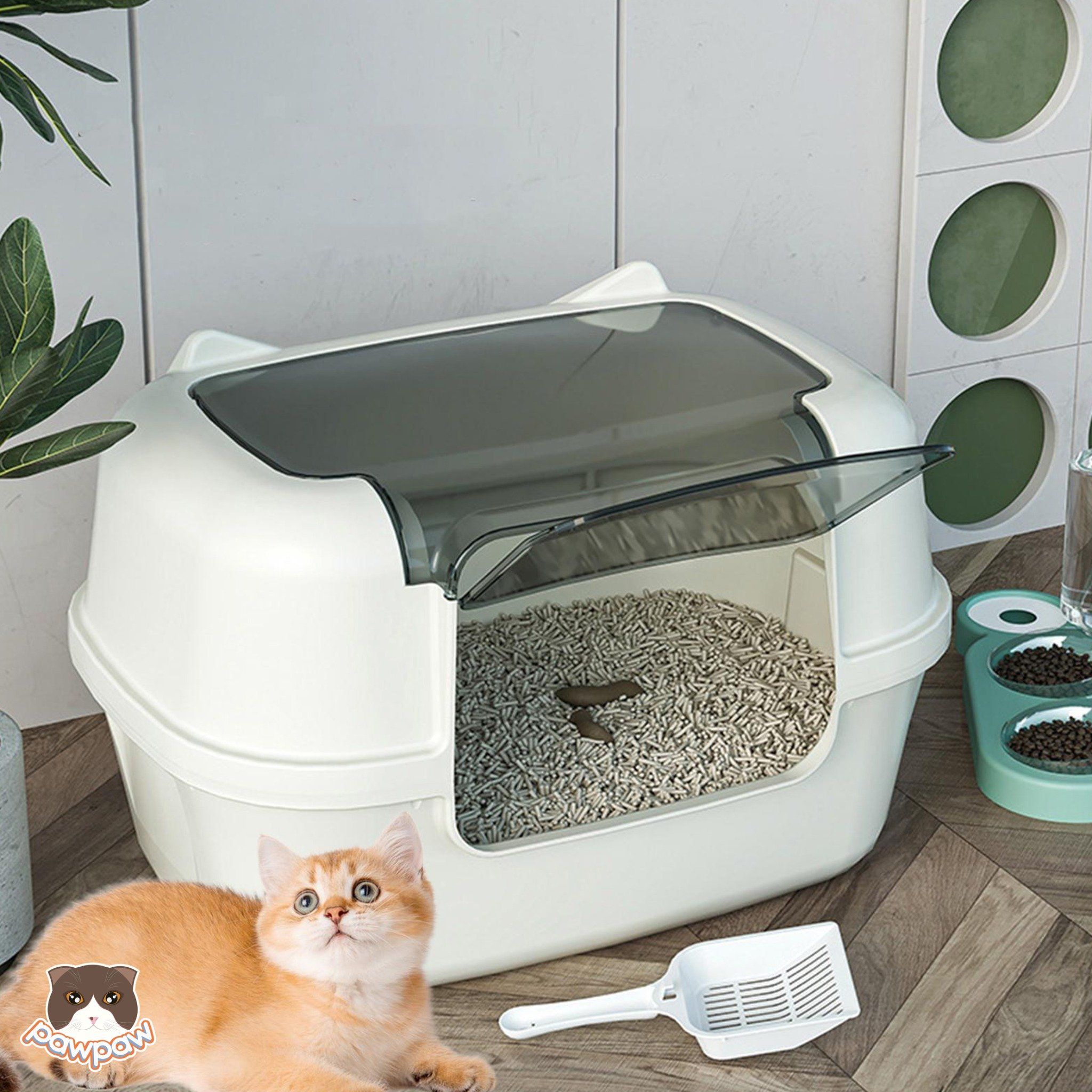  Nhà vệ sinh lớn có hình tai mèo cho mèo 