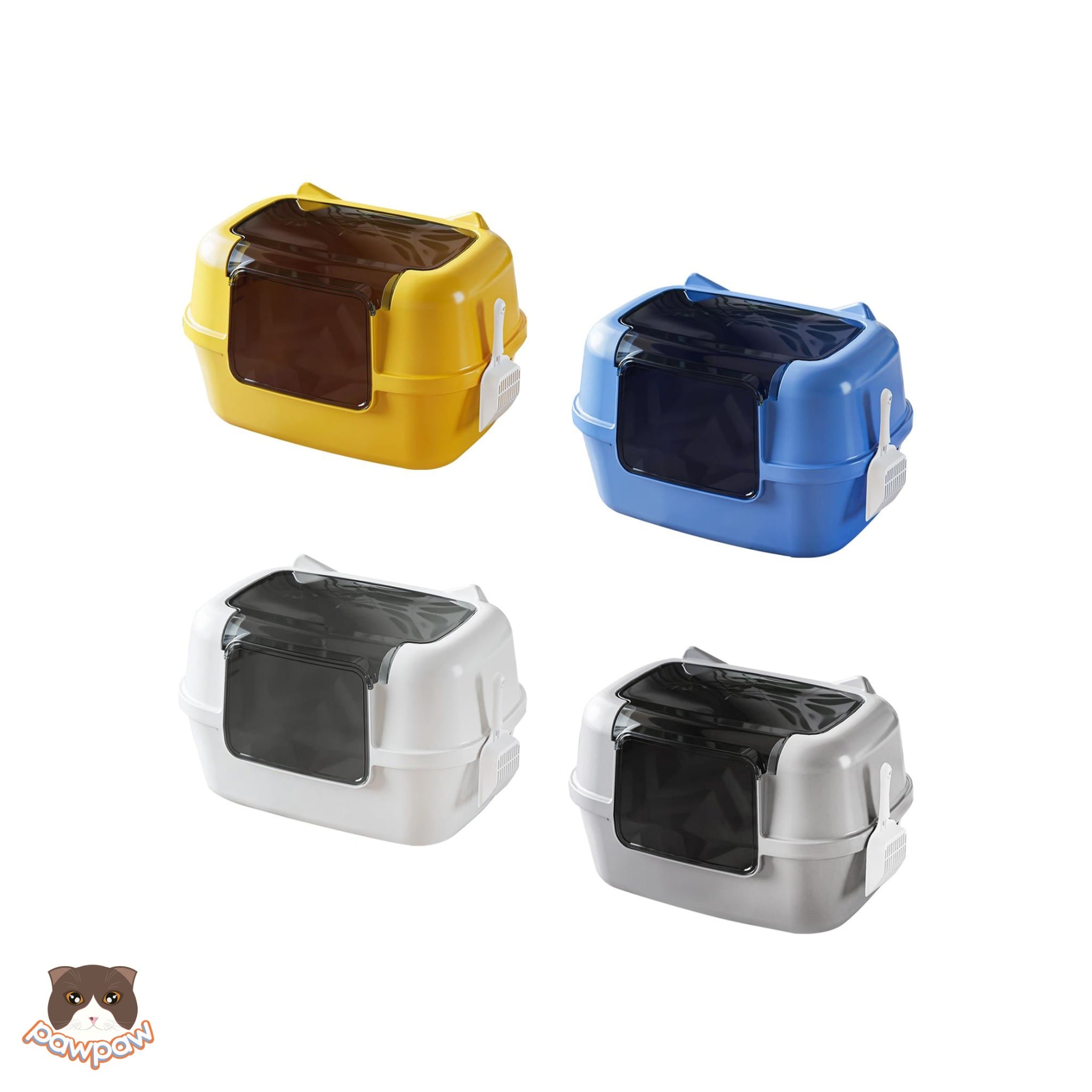  Nhà vệ sinh lớn có hình tai mèo cho mèo 