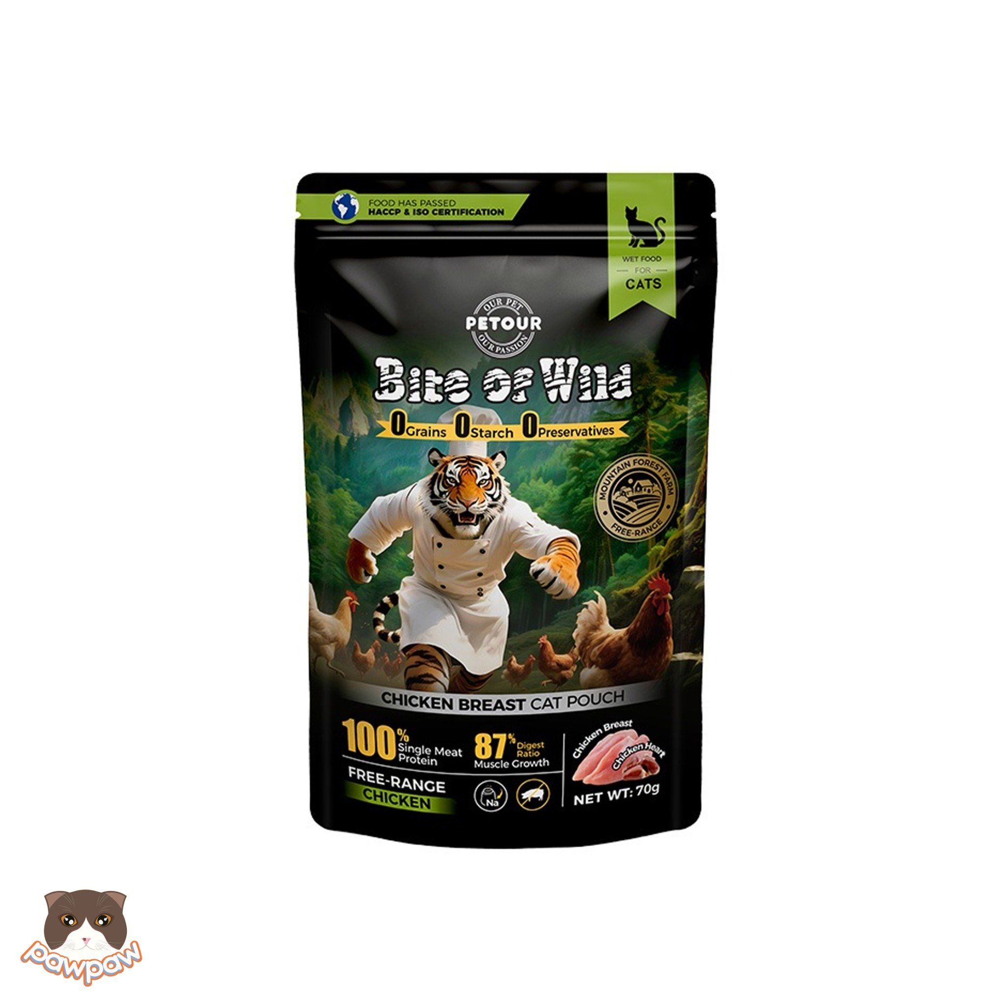  Pate sữa dê Bite of Wild gói 70g cho mèo 