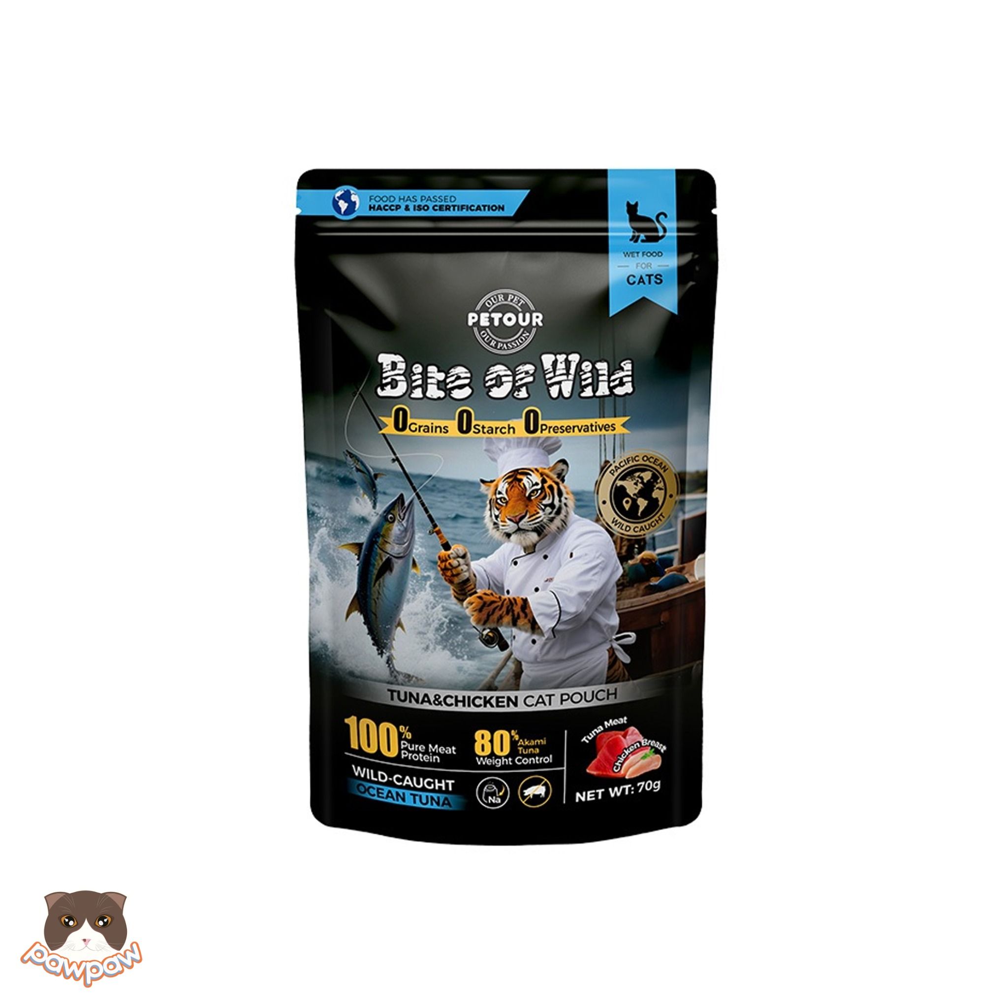  Pate sữa dê Bite of Wild gói 70g cho mèo 