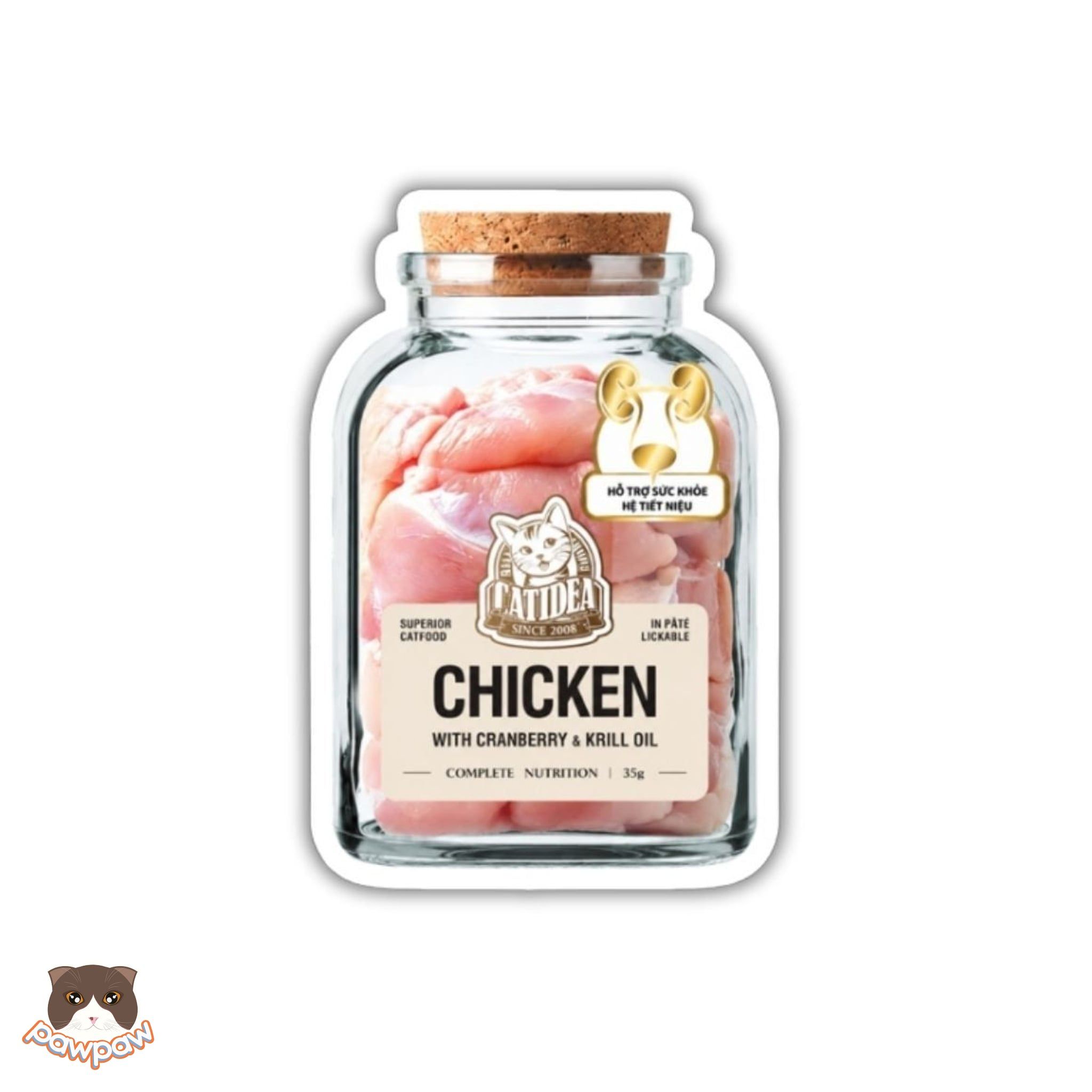  Thức ăn pate gói Catidea 35g cho mèo 