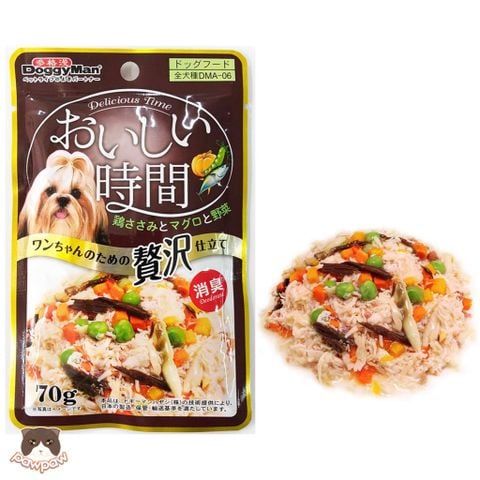  Thịt gà đóng gói bổ sung rau củ Doggyman 