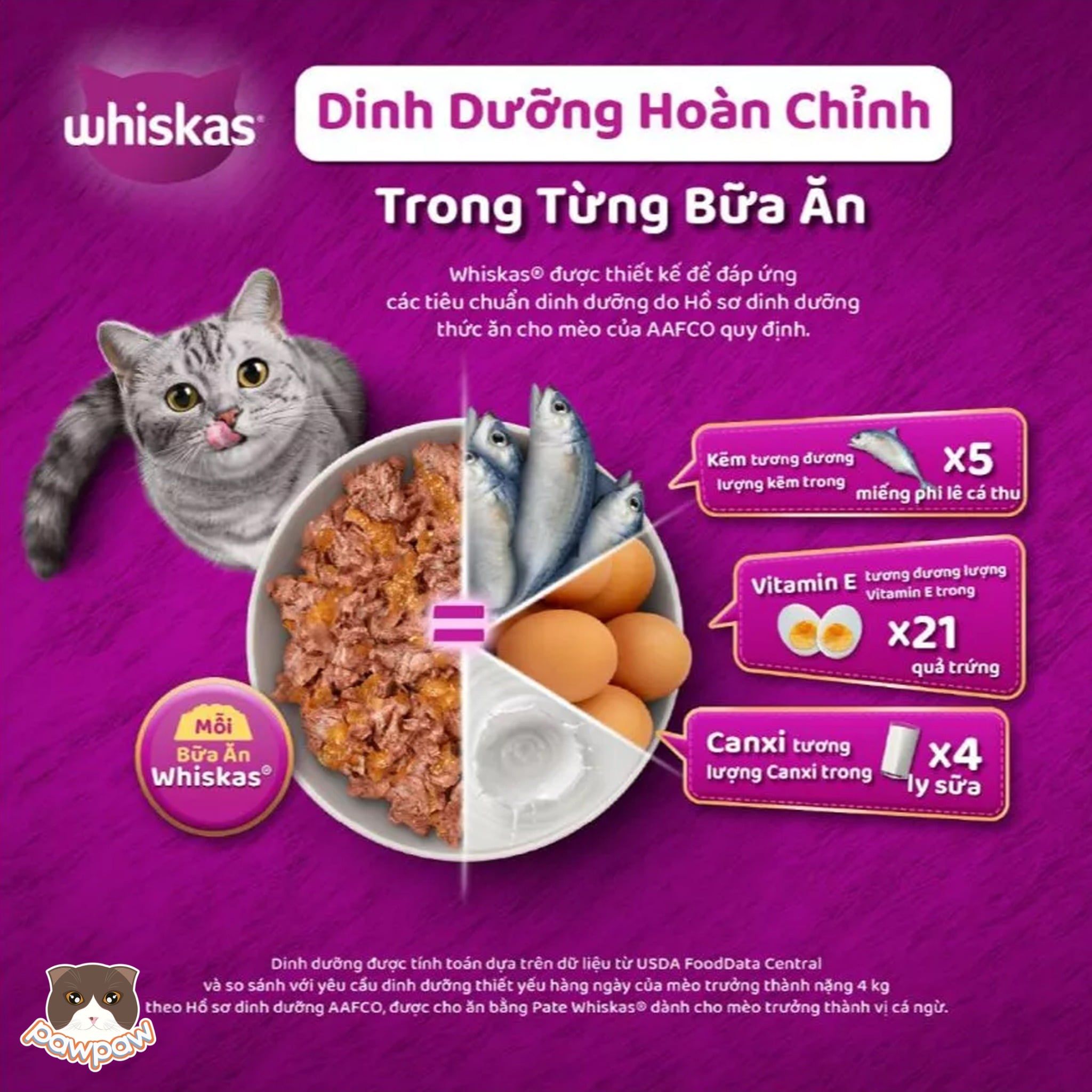  Thức ăn pate mèo Whiskas 70g ( MỚI ) 