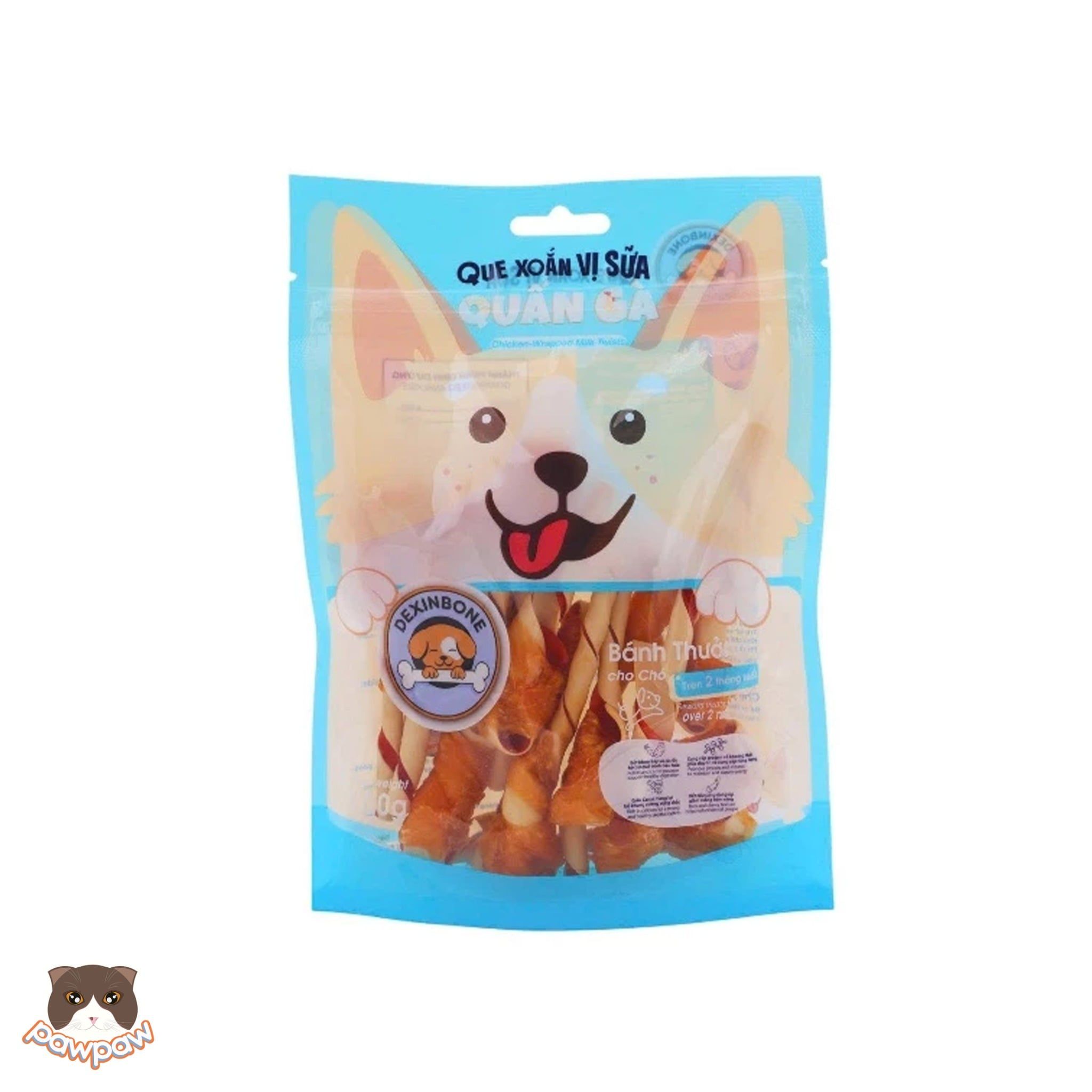  Que xoắn vị sữa gà 100g 