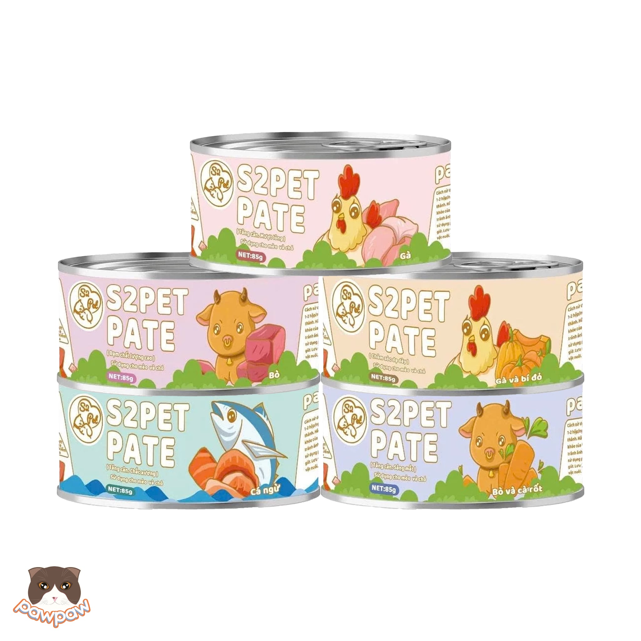  Pate mousse cho mèo S2Pet Snack 85g 