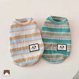  Áo sát nách mỏng sọc xanh 