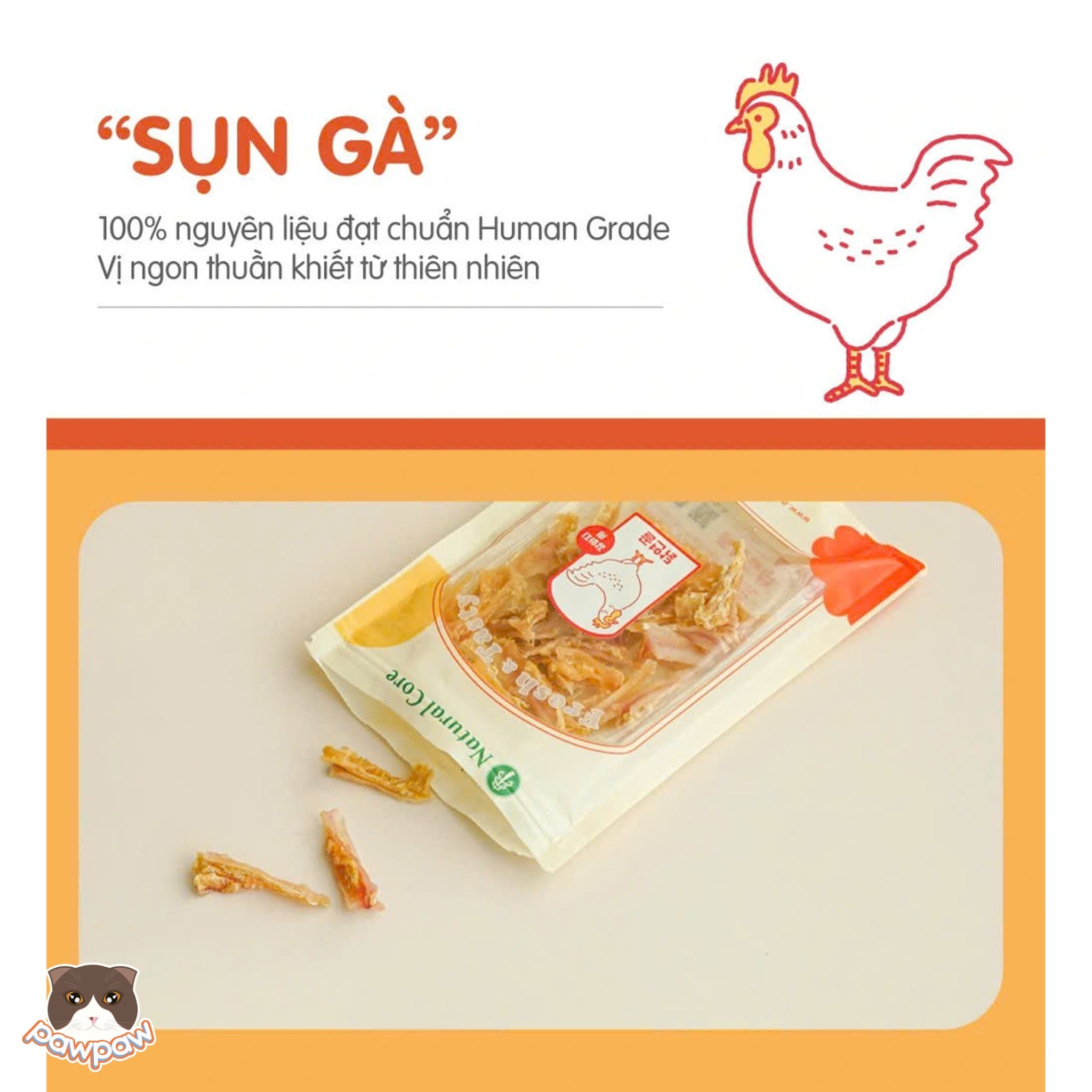  Sụn gà Natural Core 55g cho chó 