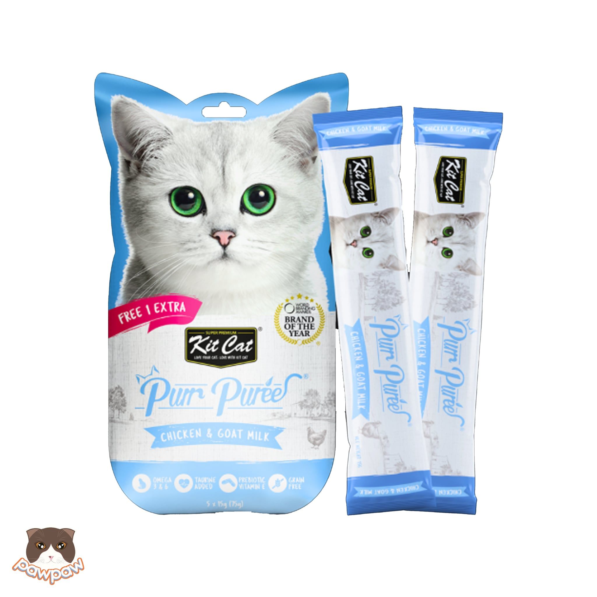  Thức ăn súp thưởng Kitcat PurrPuree 5 thanh 